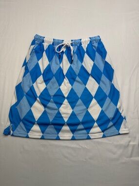Jack Smith size small Blue Argyle Women’s Skort with Drawstring athletic skirt